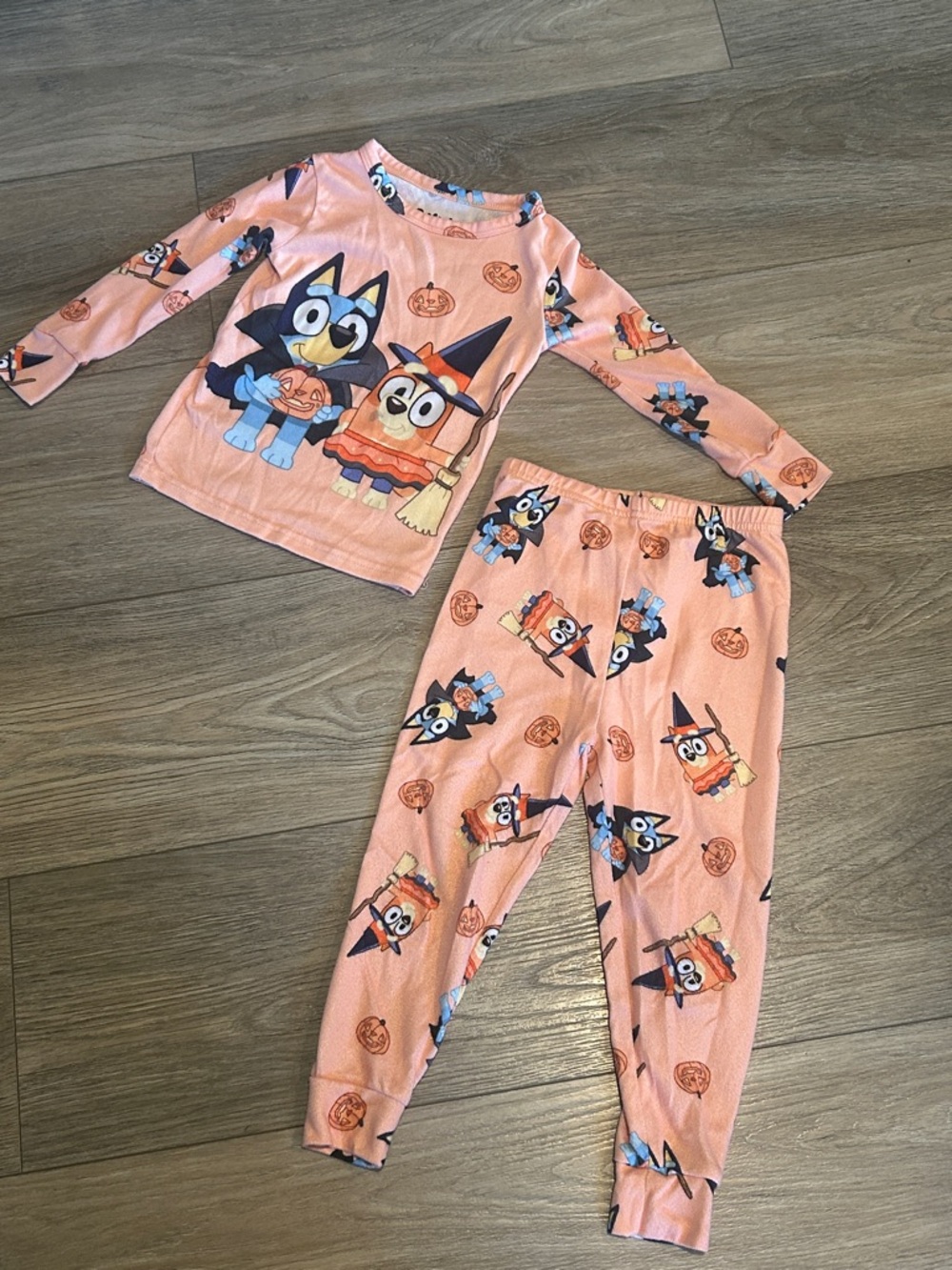 Bluey Pajama Set‎ with Halloween Design Size 4T